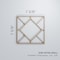 Ekena Millwork Extra Small Hudson Decorative Fretwork Wood Wall Panels, Walnut, 7 3/8"W x 7 3/8"H x 3/8"T WALW08X08X0375HSNWA - alternate 2